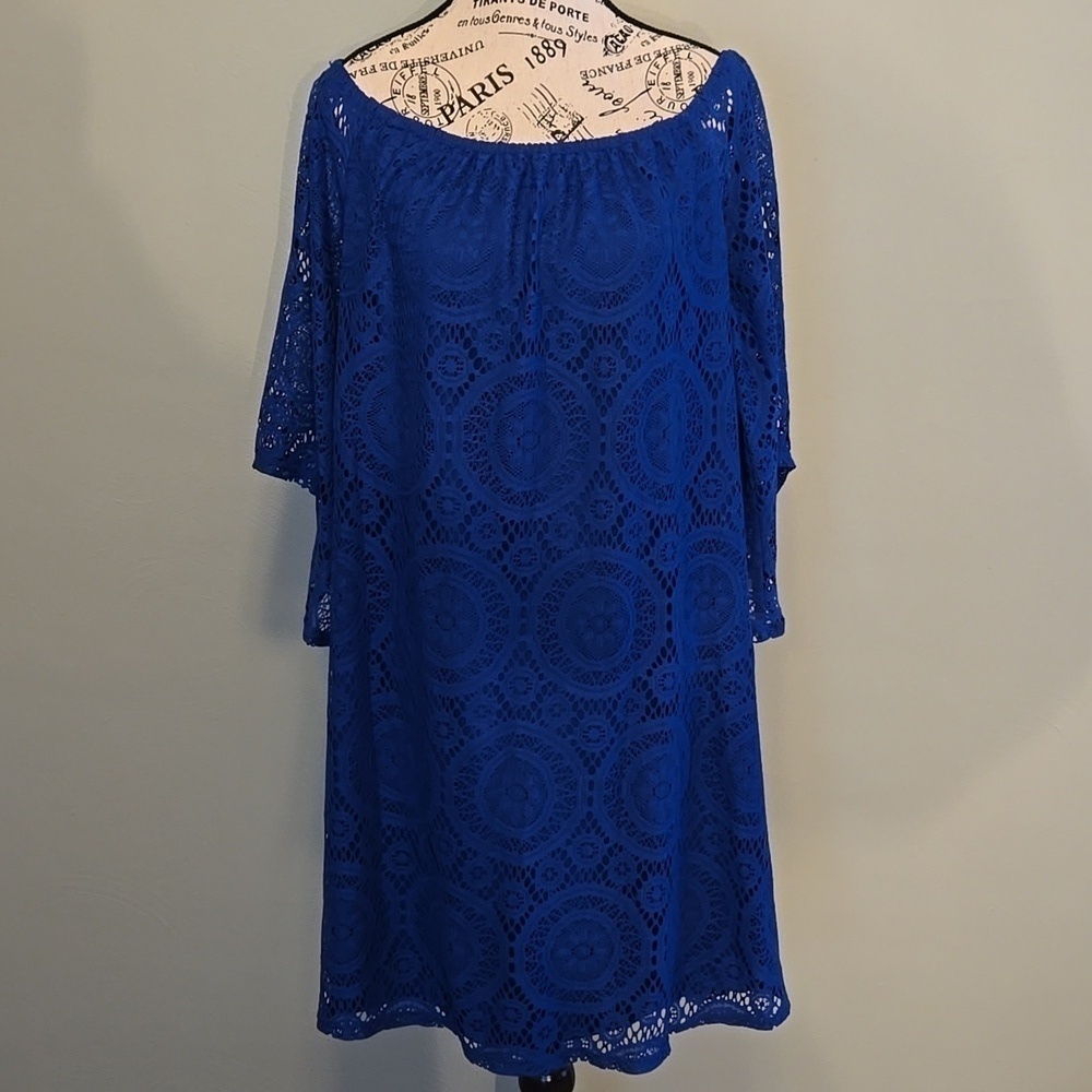 Navy Lace Dress
